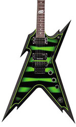 wood miniature guitar Dean Strip green production and supplier from Indonesia