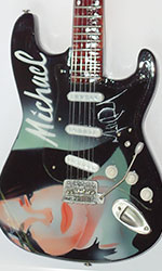 production miniature guitar Michael Jackson