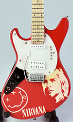 wooden miniature guitar Nirvana