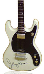 wooden miniature Johnny Ramones guitar