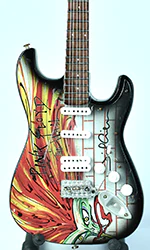 wooden miniature guitar Pink Floyd
