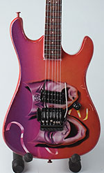  Motley Crue Guitar Theatre of Pain miniature guitar models