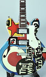 miniature guitar The Who decal