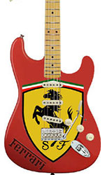 Ferrari logo  miniature guitar decal