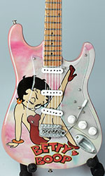 miniature guitar decoration Betty Boop