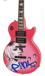 miniature guitar decoration P!NK Alecia Beth Moore figure