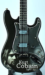 Kurt Cobain tribute miniature guitar decoration