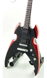 wood miniature guitar Paul Stanley KISS 