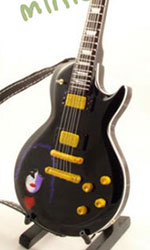 Paul Stanley KISS wood miniature guitar