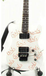 miniature guitar Mick Mars Motley Crue solid wood