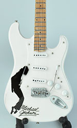  miniature guitar solid wood Michael Jackson Moonwalk