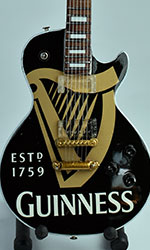 custom miniature guitars  Guinness logos