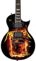 miniature guitar decals Metallica Jump in the fire