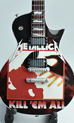 Kill 'em All Metallica  miniature guitar decals