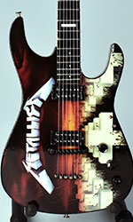 Metallica Album Master of Puppet miniature guitar airbrush