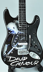 David Gilmour Pink Floyd  miniature guitar airbrush