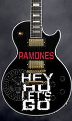 Ramones Hey ho let's go miniature guitar made in Indonesia