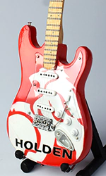 Miniature Electric Guitar replica Holden Logos