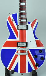 Miniature Guitar replicas Brit pop Union Jack