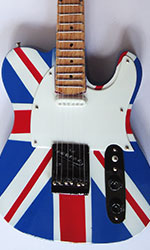 Miniature Guitar Telecaster British flag