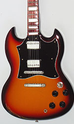 miniature electric guitar PSG vintage sunburst