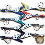 keyring guitar Flying V, available in assorted color