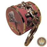 keyring Iron Maiden Drum, Drum kit iron maiden keyring