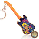 Key chain guitar Iron Maiden. Keyring guitar