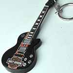 Key ring Harley Davidson logo, Key chain guitar